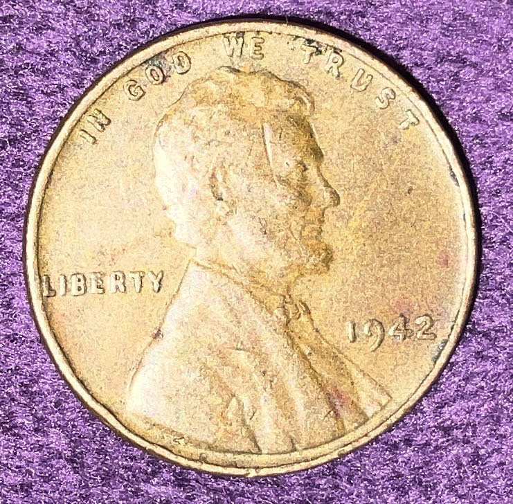 Penny 1942 Lincoln  16  coin collectible - Main Image 3