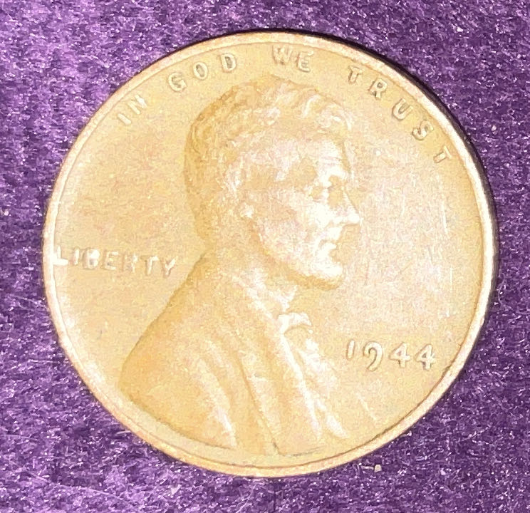 Penny 1944 Lincoln  12  coin collectible - Main Image 3