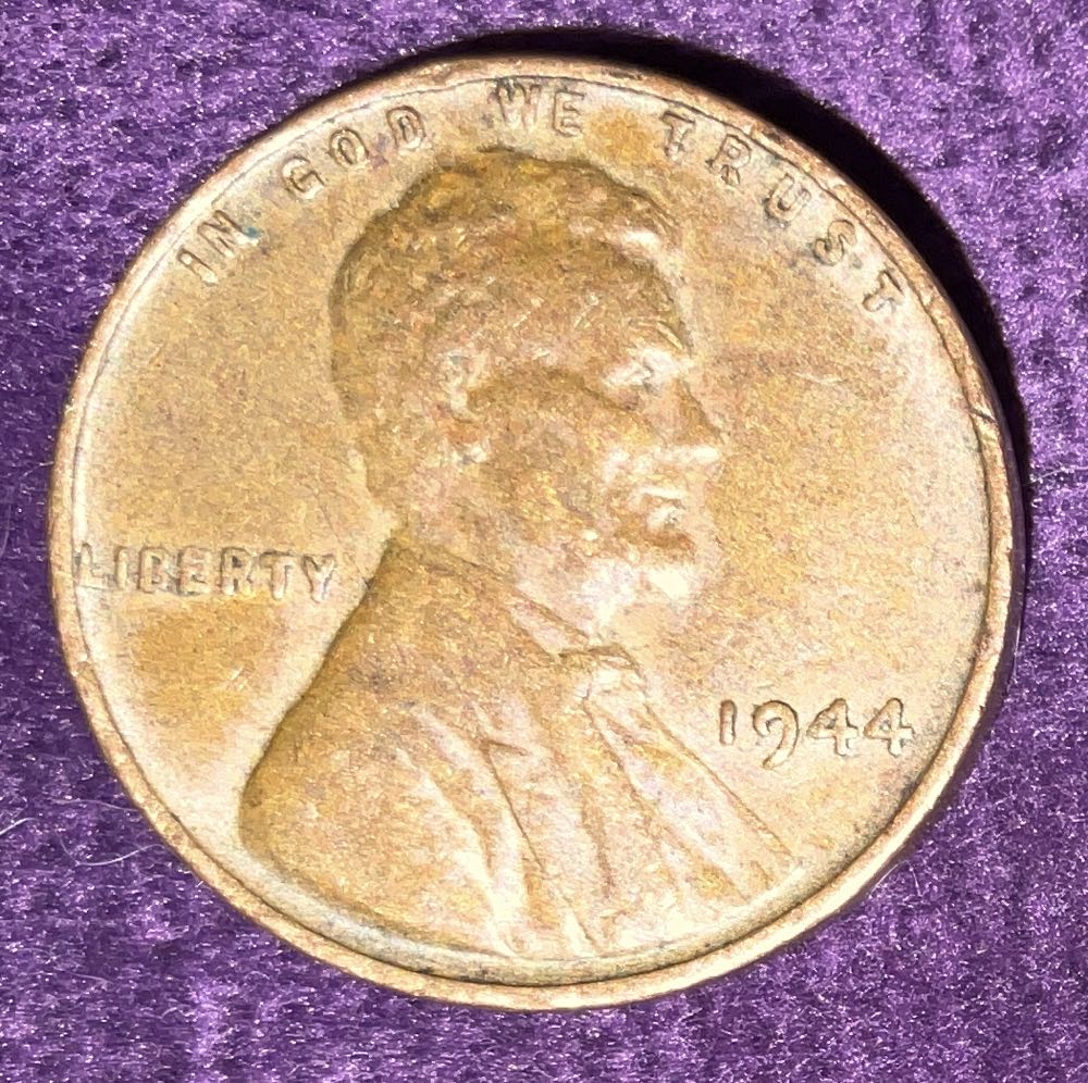 Penny 1944 Lincoln D 3  coin collectible - Main Image 3