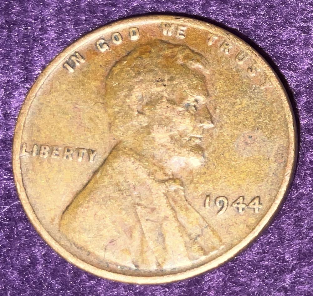 Penny 1944 Lincoln D 5  coin collectible - Main Image 3