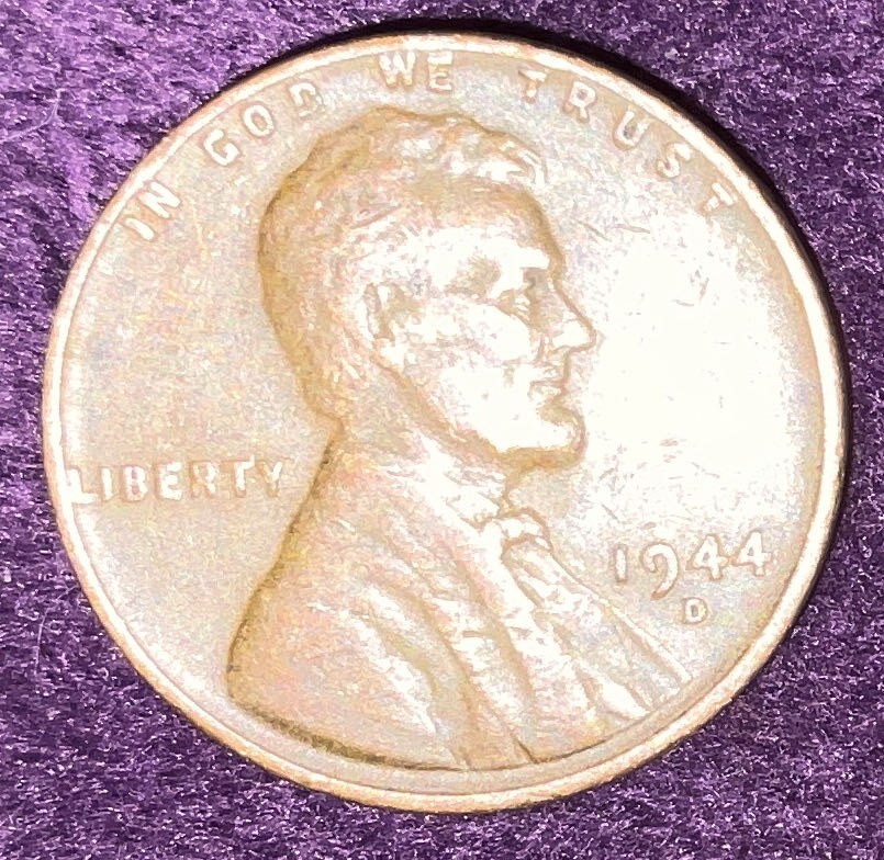 Penny 1944 Lincoln D M.I.A.  coin collectible - Main Image 3