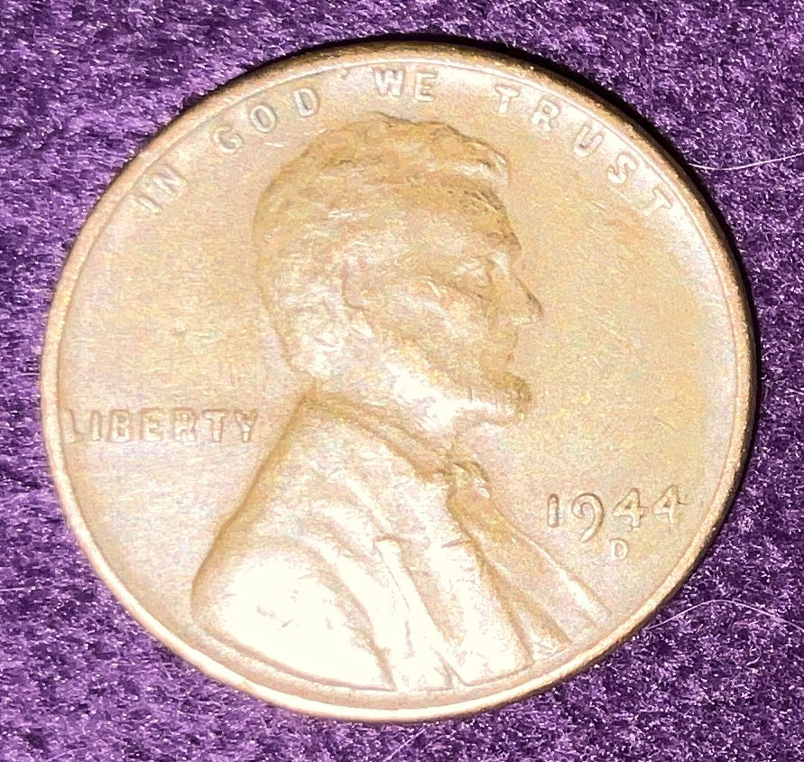 Penny 1944 Lincoln S 1  coin collectible - Main Image 3