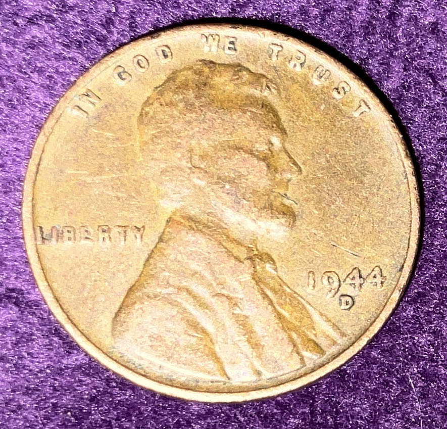 Penny 1944 Lincoln S 2  coin collectible - Main Image 3