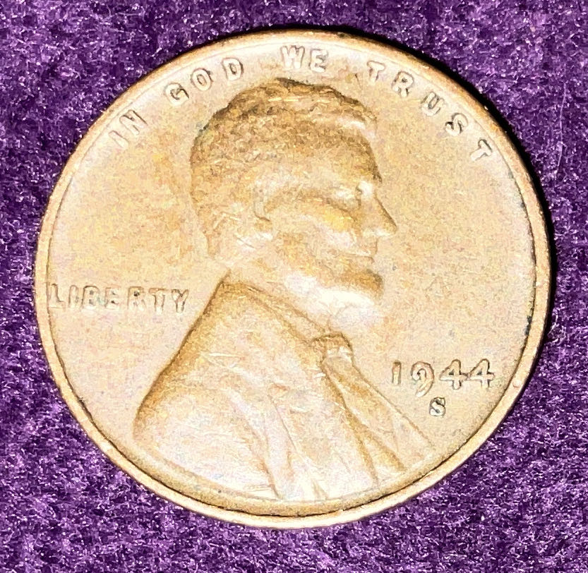 Penny 1944 Lincoln S 3  coin collectible - Main Image 3