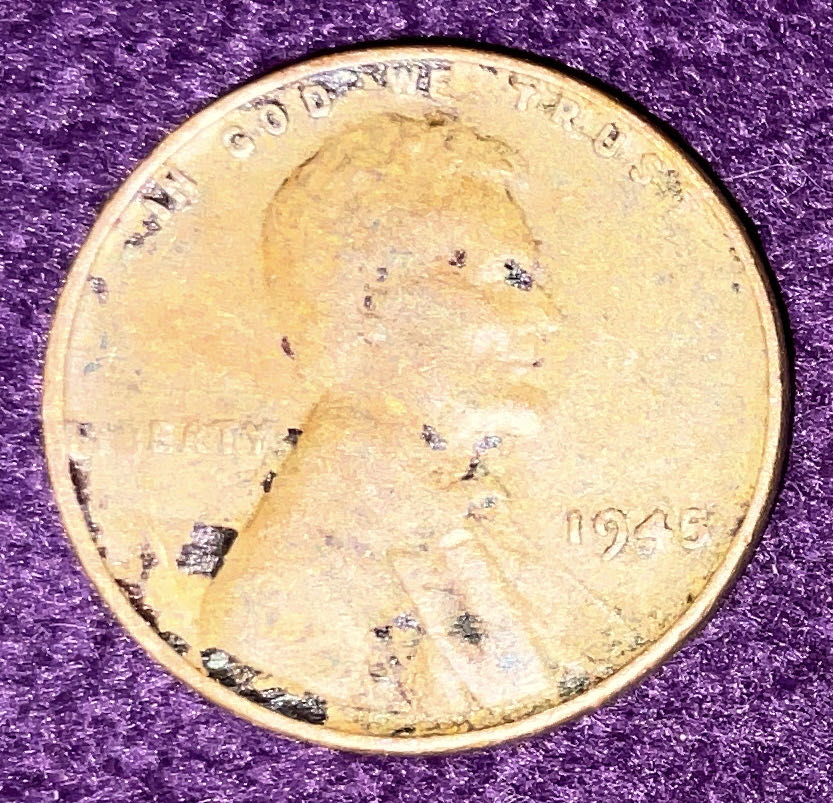 Penny 1945 Lincoln  1  coin collectible - Main Image 3