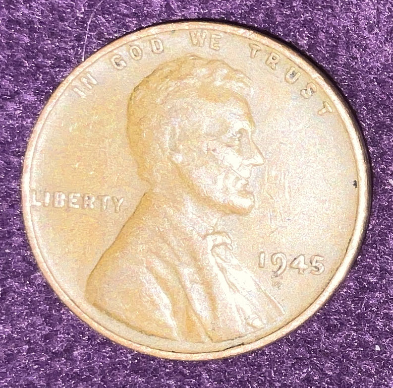 Penny 1945 Lincoln  2  coin collectible - Main Image 3