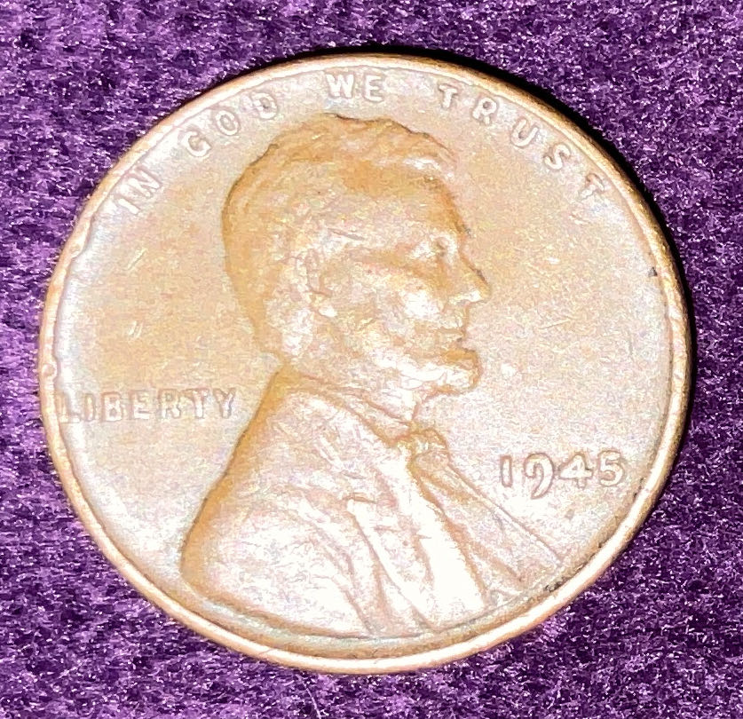 Penny 1945 Lincoln  3  coin collectible - Main Image 3