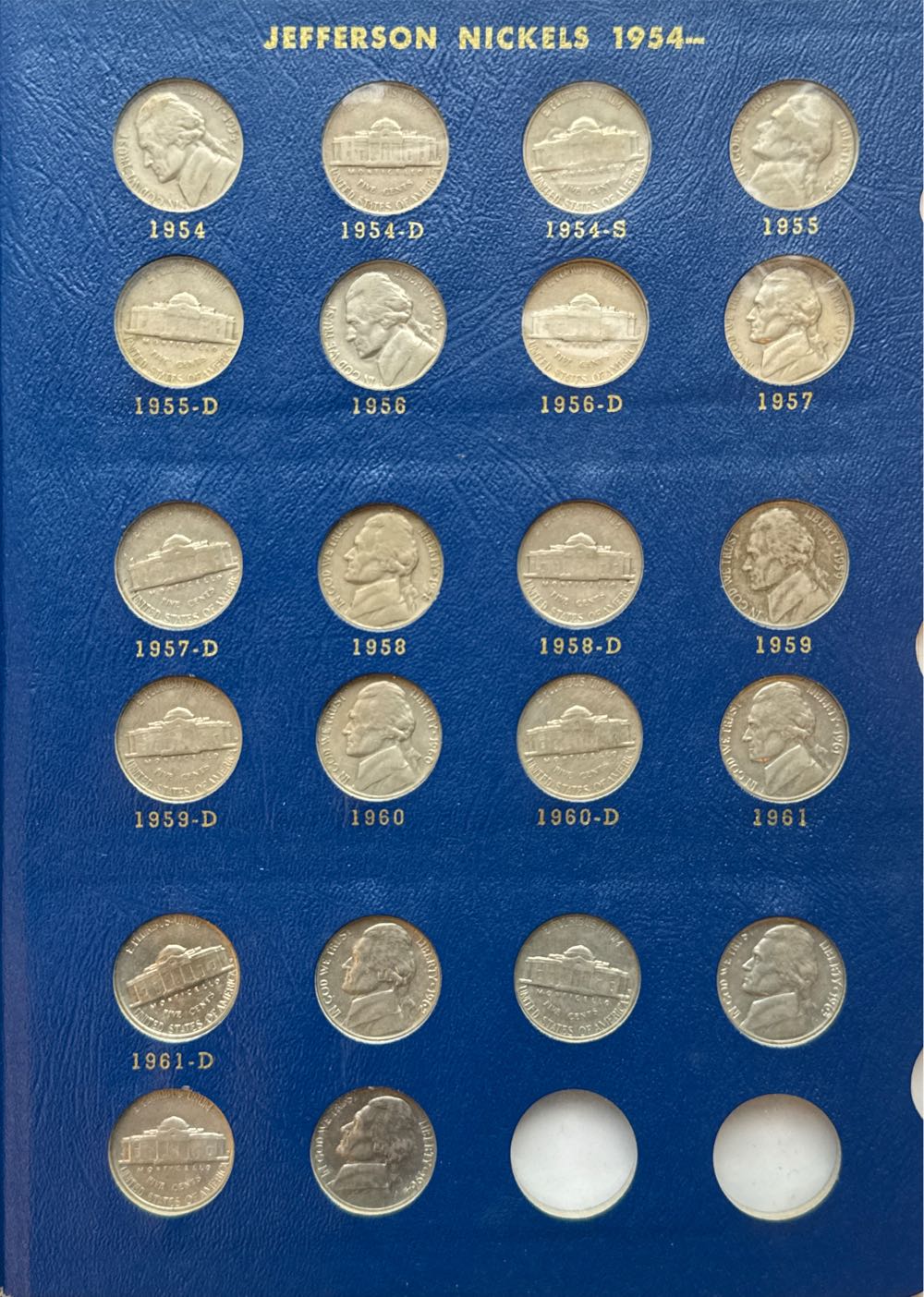 Jefferson Nickels 1938 - (Book)  coin collectible - Main Image 4