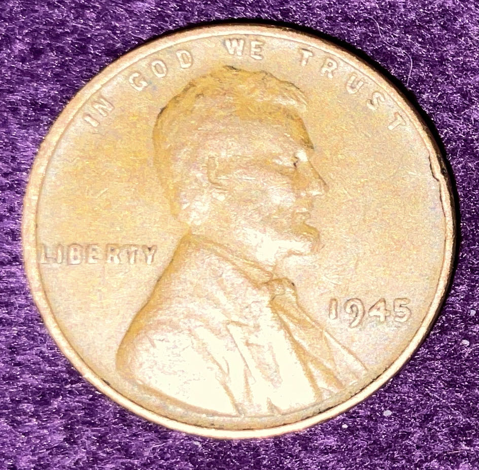 Penny 1945 Lincoln  6  coin collectible - Main Image 3