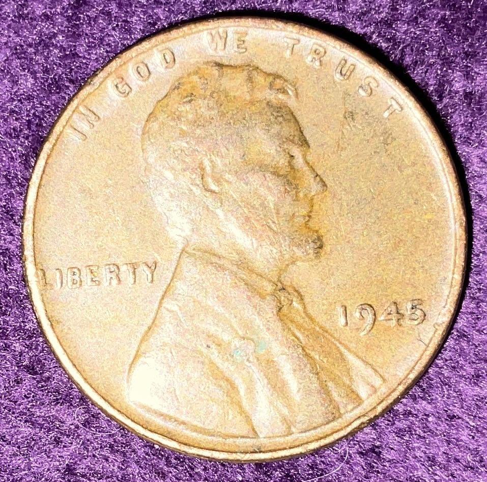 Penny 1945 Lincoln  8  coin collectible - Main Image 3