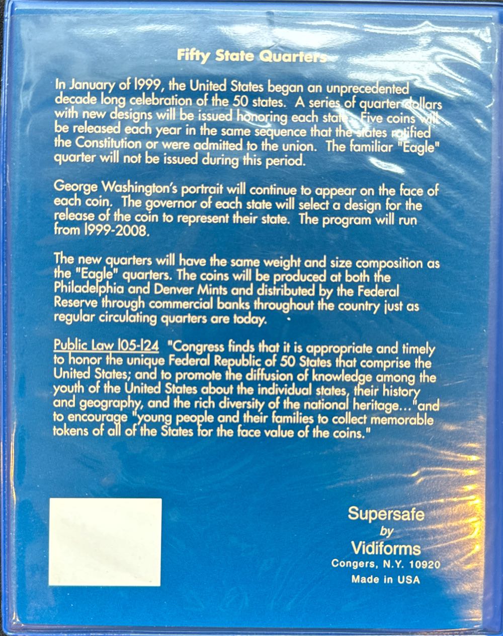 Washington Quarters Statehood Commemoratives (Book)  coin collectible - Main Image 2