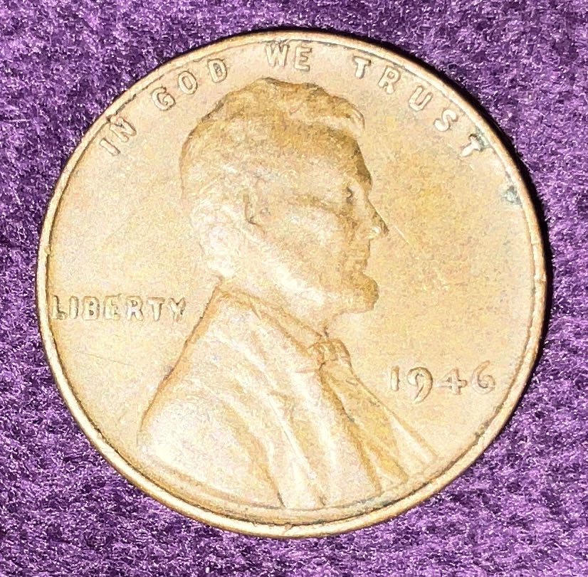 Penny 1946 Lincoln  2  coin collectible - Main Image 3