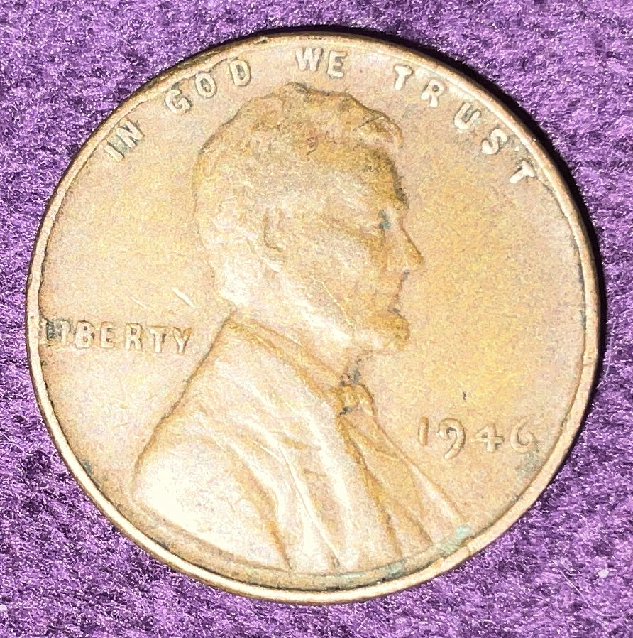 Penny 1946 Lincoln  3  coin collectible - Main Image 3