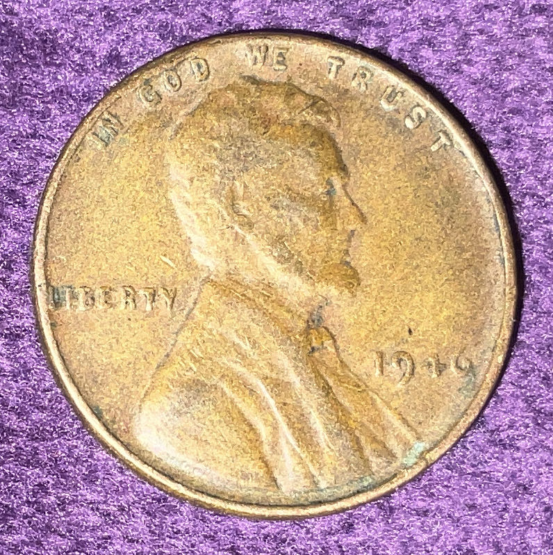 Penny 1946 Lincoln  5  coin collectible - Main Image 3