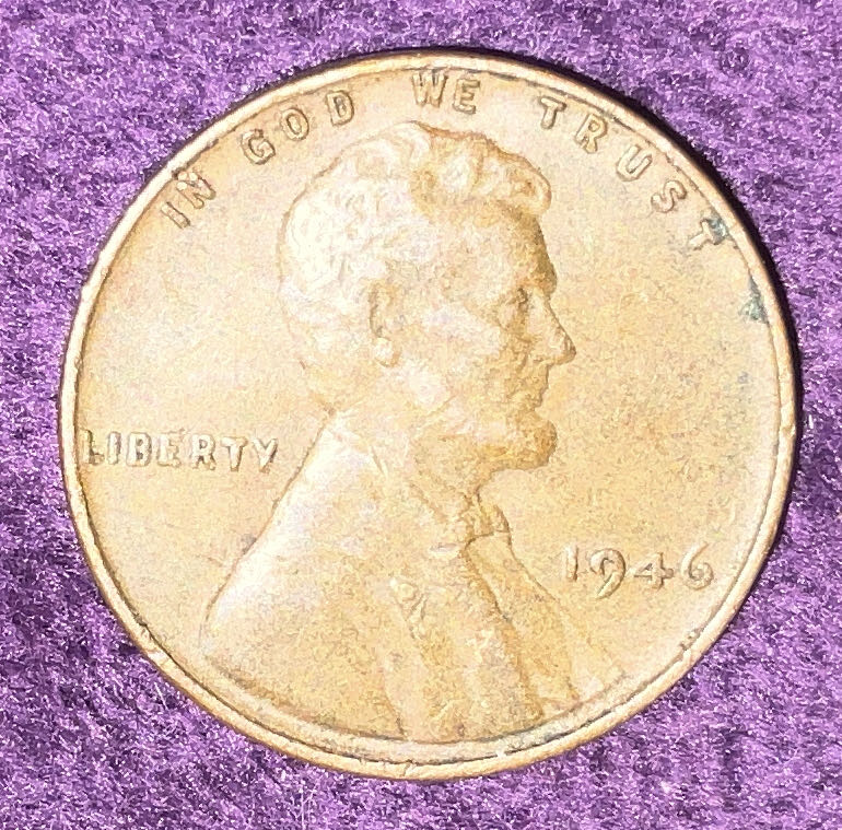 Penny 1946 Lincoln  8  coin collectible - Main Image 3