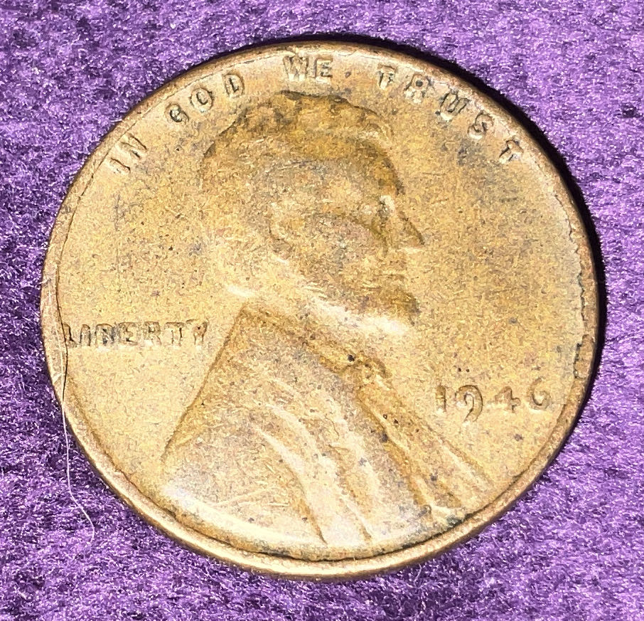 Penny 1946 Lincoln D 2  coin collectible - Main Image 3