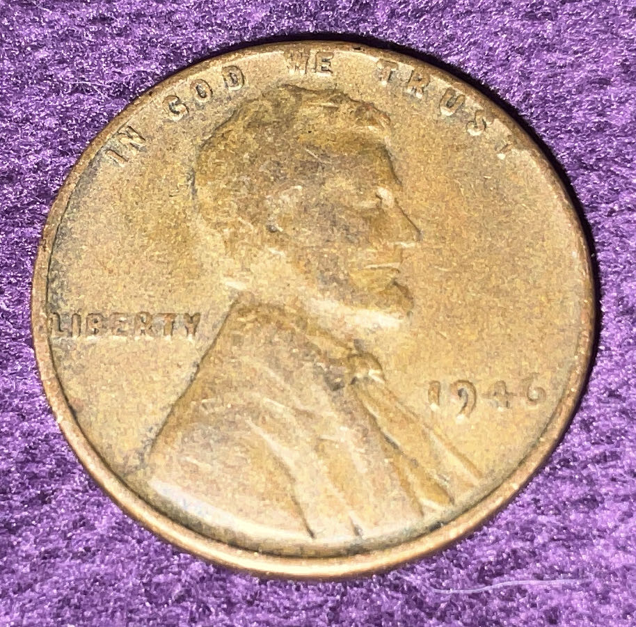 Penny 1946 Lincoln D 3  coin collectible - Main Image 3