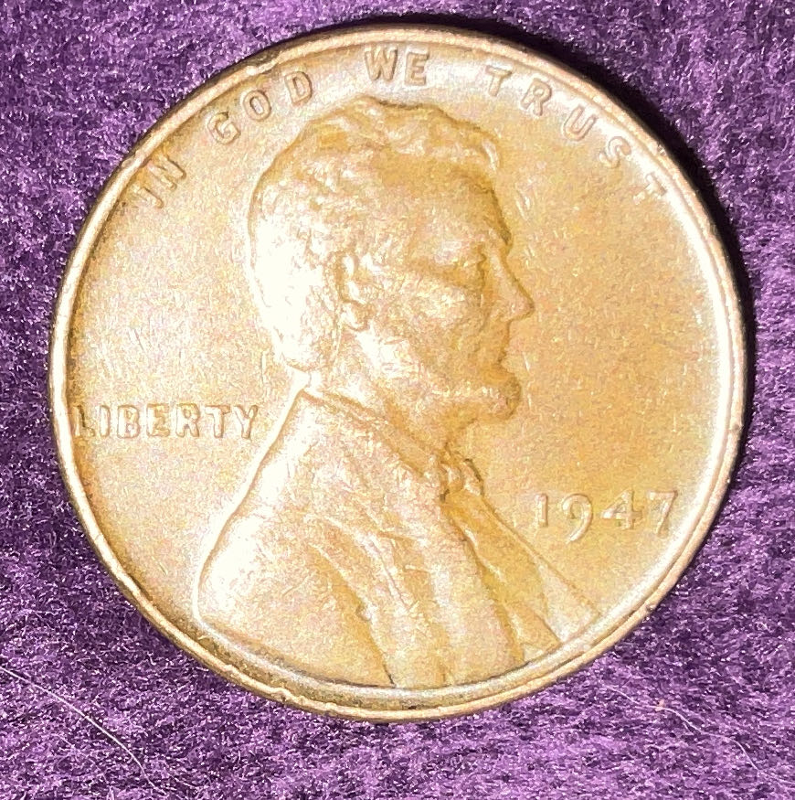 Penny 1947 Lincoln  2  coin collectible - Main Image 3