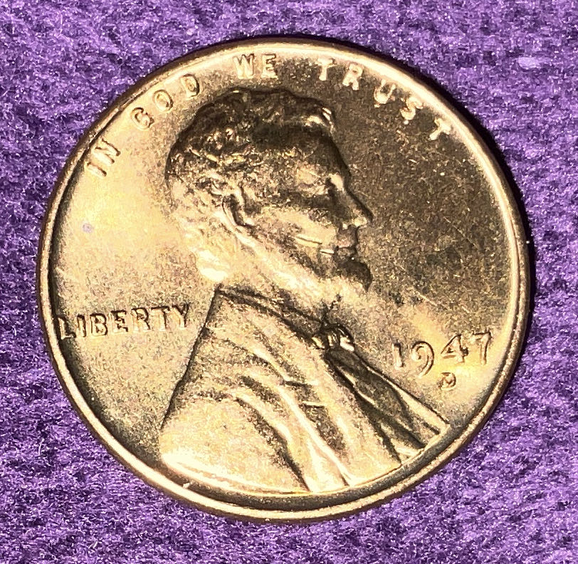 Penny 1947 Lincoln D 1  coin collectible - Main Image 3