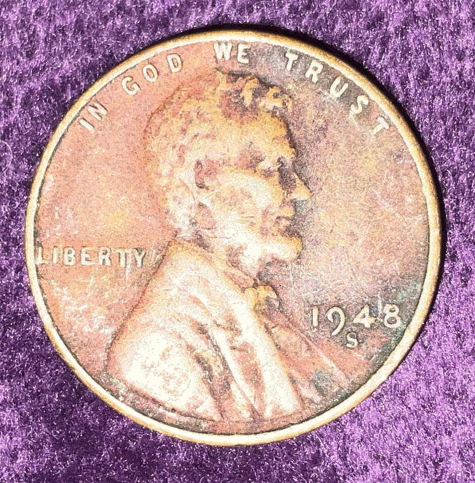 Penny 1948 Lincoln S 3  coin collectible - Main Image 3