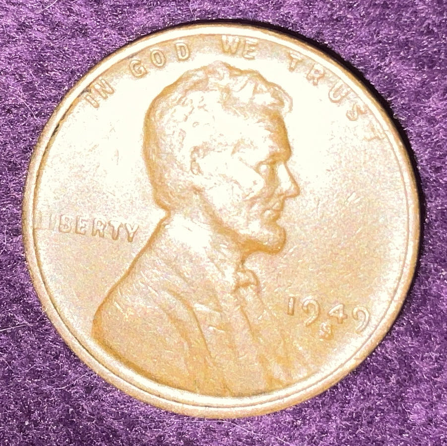 Penny 1949 Lincoln S 3  coin collectible - Main Image 3