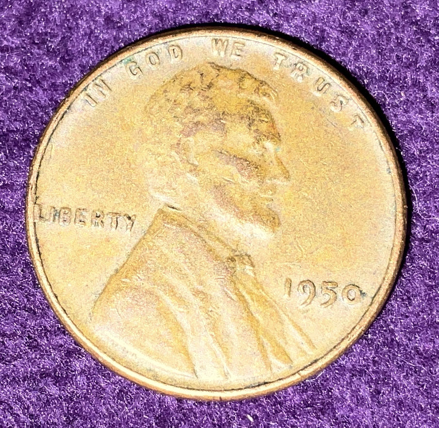 Penny 1950 Lincoln D 1  coin collectible - Main Image 3