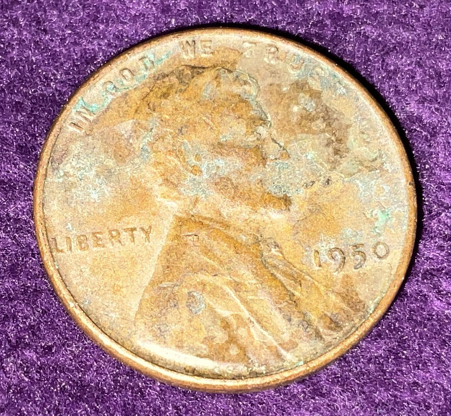 Penny 1950 Lincoln  3  coin collectible - Main Image 3