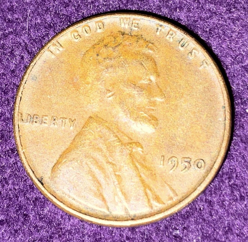 Penny 1950 Lincoln  4  coin collectible - Main Image 3