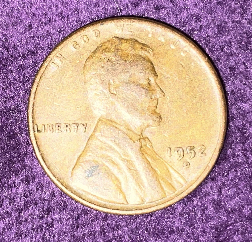 Penny 1952 Lincoln D 5  coin collectible - Main Image 3
