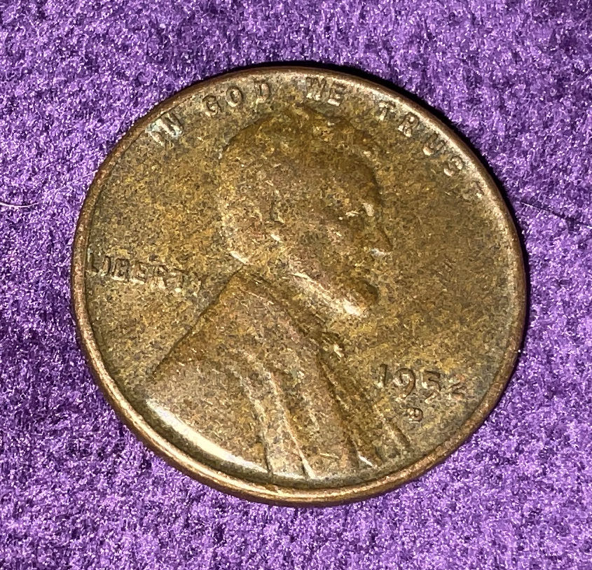 Penny 1952 Lincoln D 11  coin collectible - Main Image 3