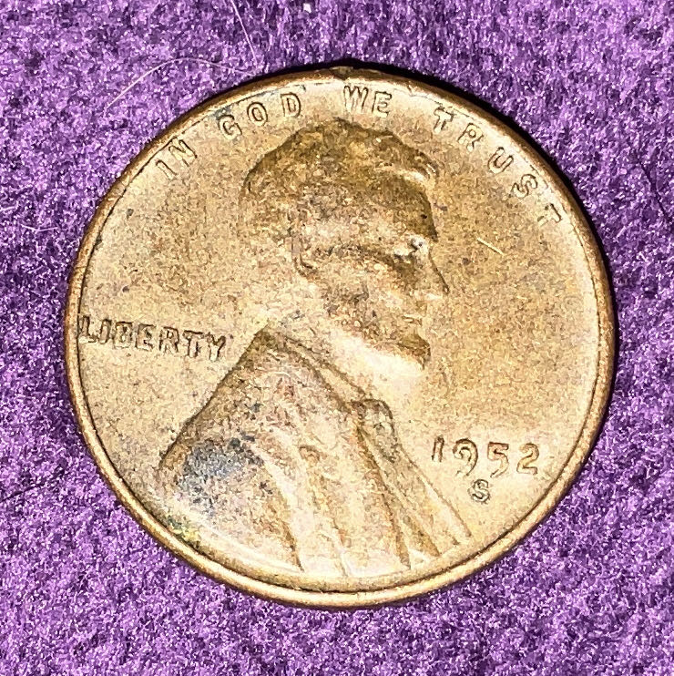Penny 1952 Lincoln S 2  coin collectible - Main Image 3