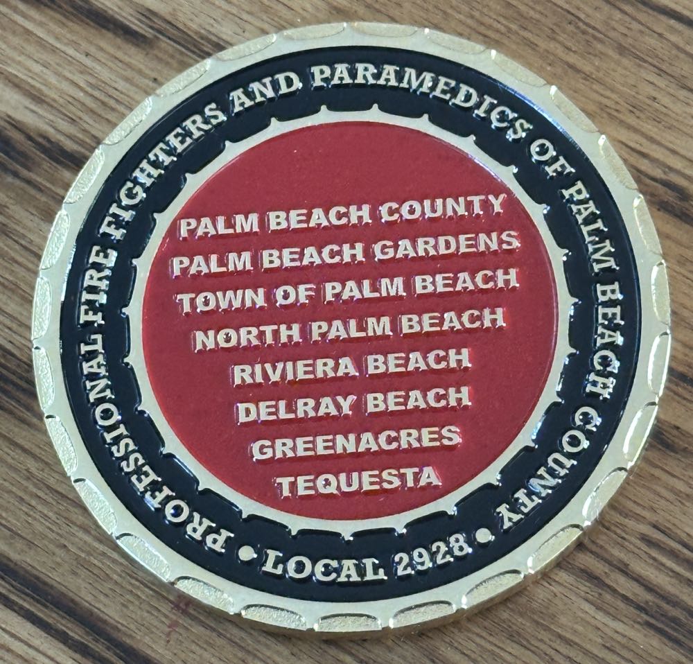 Palm Beach County, FL Local 2928  coin collectible - Main Image 2