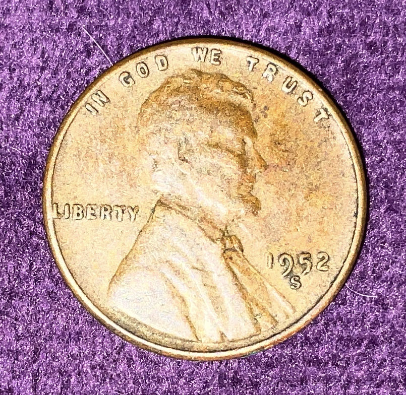 Penny 1952 Lincoln S 3  coin collectible - Main Image 3