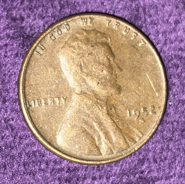 Penny 1952 Lincoln S 7  coin collectible - Main Image 3