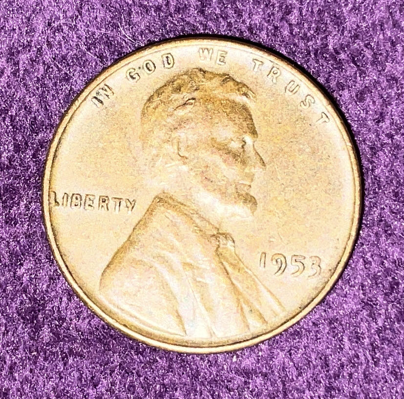 Penny 1953 Lincoln  5  coin collectible - Main Image 3