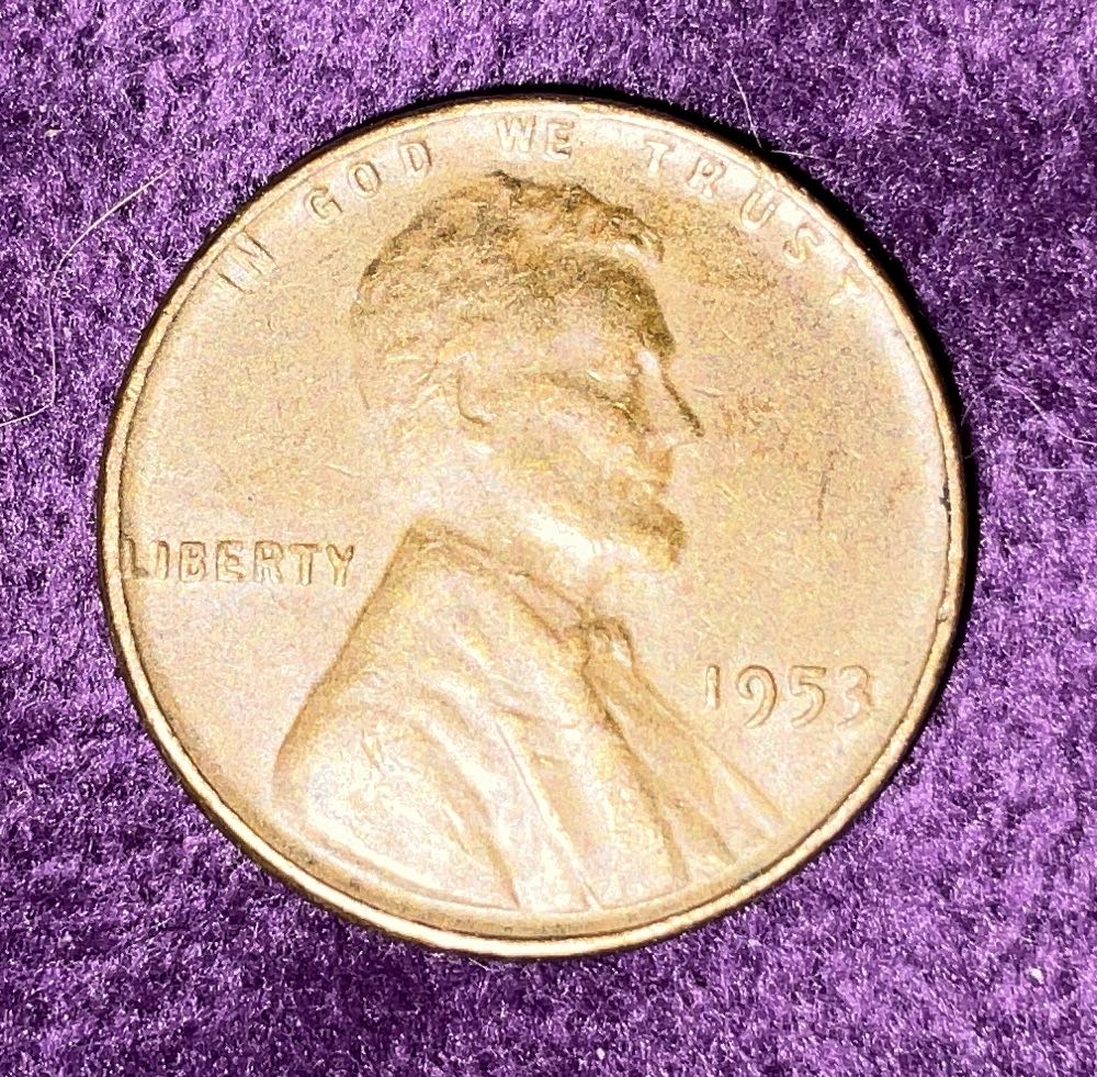 Penny 1953 Lincoln  3  coin collectible - Main Image 3