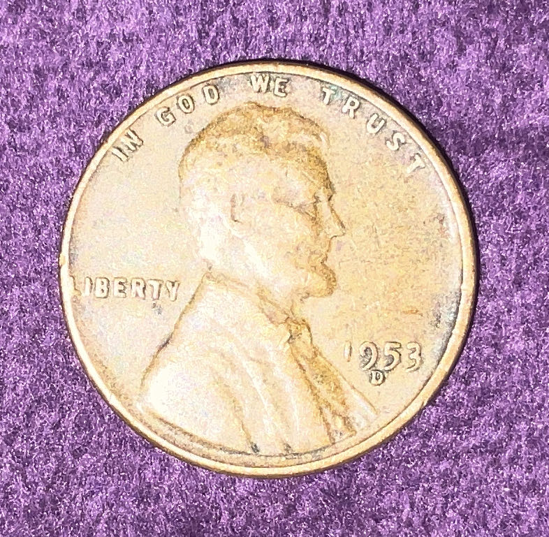 Penny 1953 Lincoln D 8  coin collectible - Main Image 3