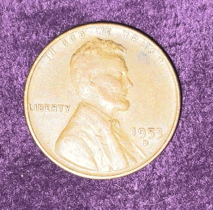 Penny 1953 Lincoln D 11  coin collectible - Main Image 3