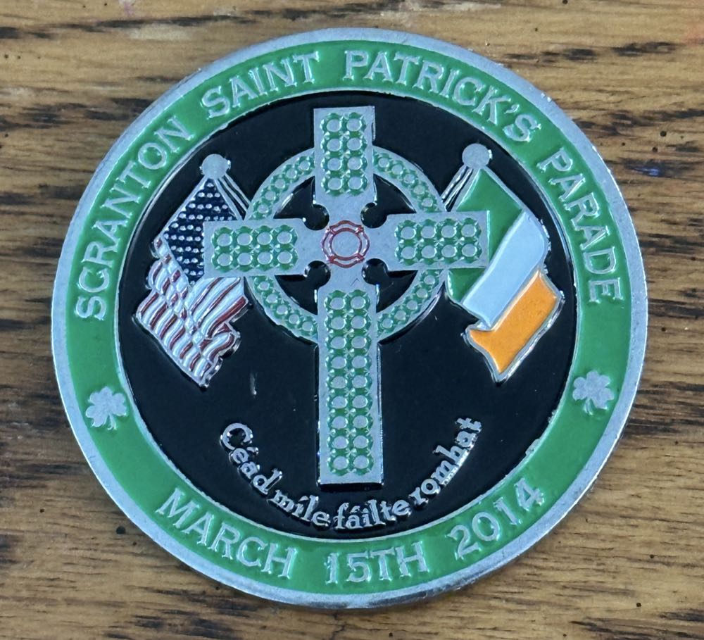 Scranton Local 60 St. Paddy’s 2014  coin collectible - Main Image 2