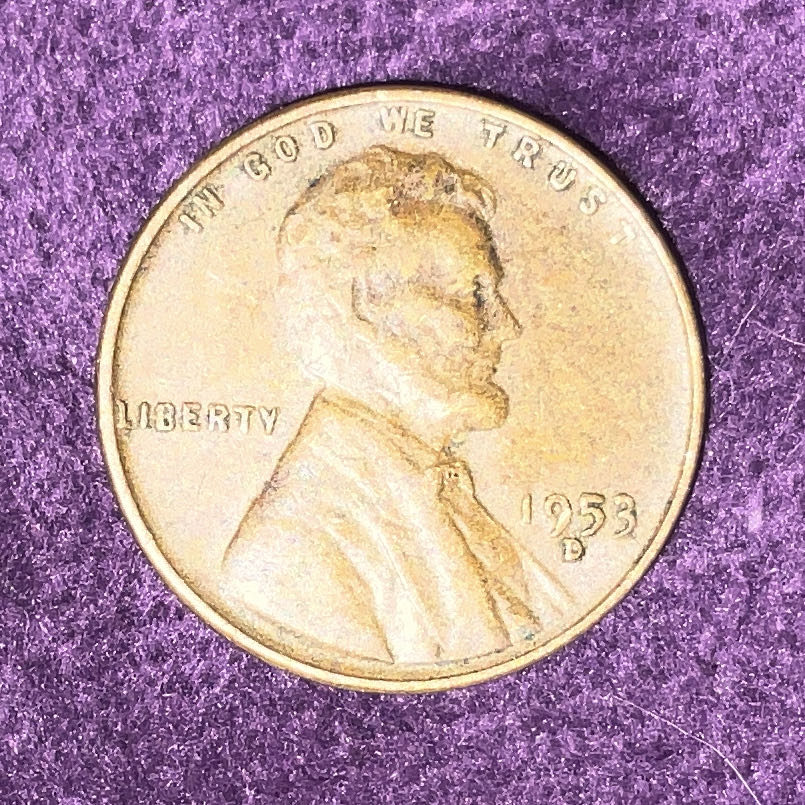 Penny 1953 Lincoln D 12  coin collectible - Main Image 3