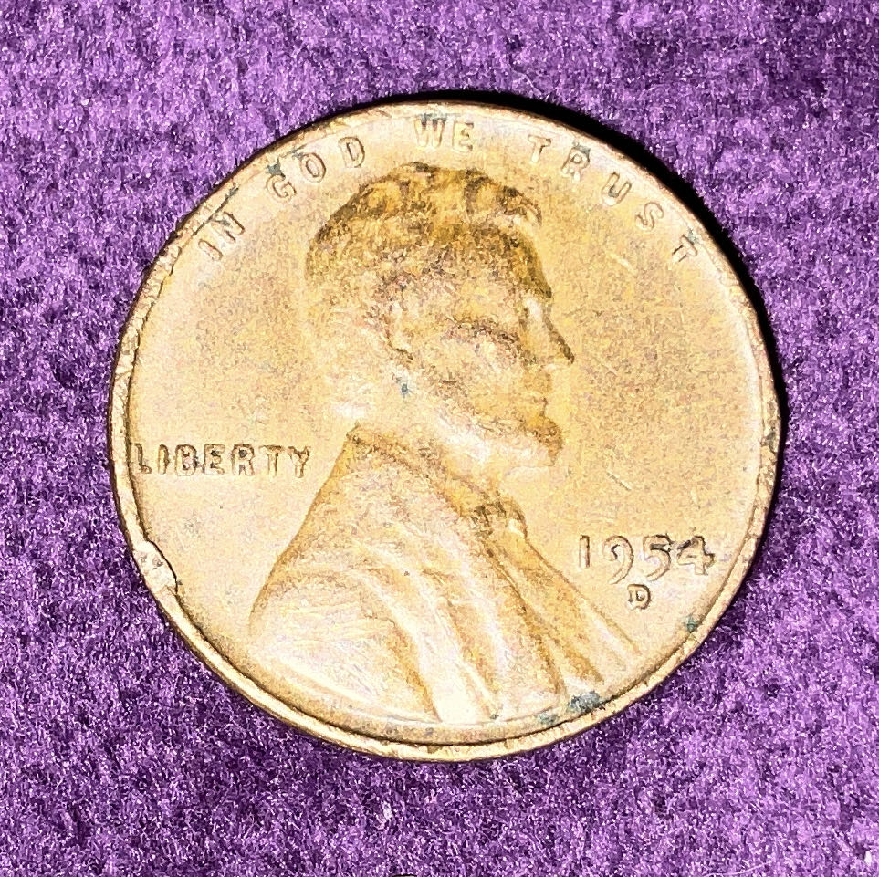 Penny 1954 Lincoln D 2  coin collectible - Main Image 3