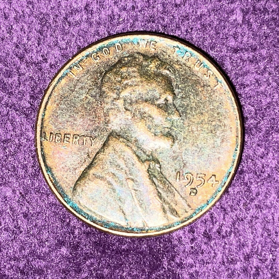 Penny 1954 Lincoln D 3  coin collectible - Main Image 3