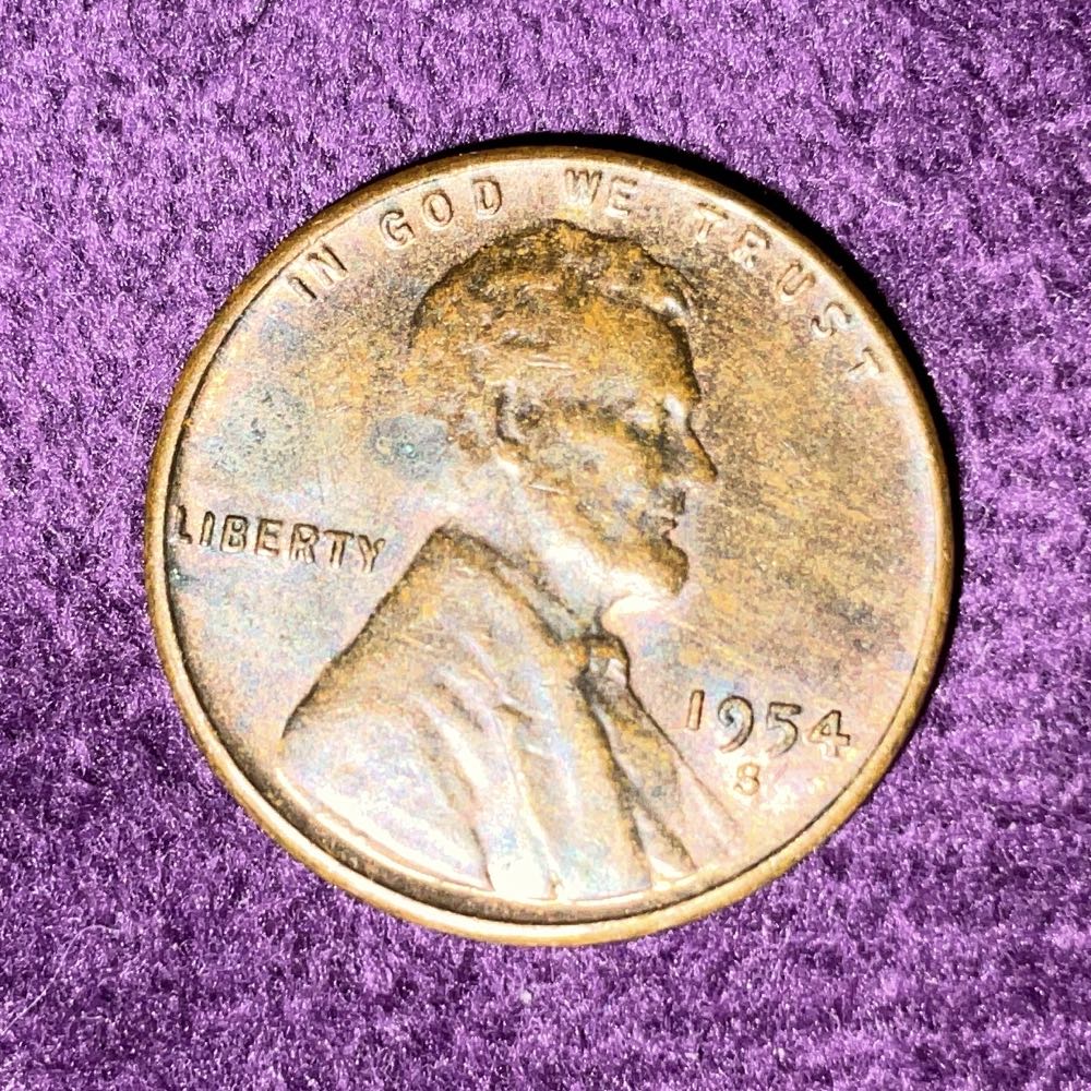 Penny 1954 Lincoln S 2  coin collectible - Main Image 3