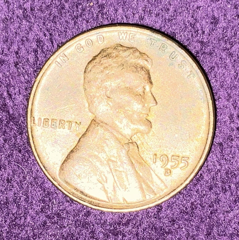 Penny 1955 Lincoln D 1  coin collectible - Main Image 3