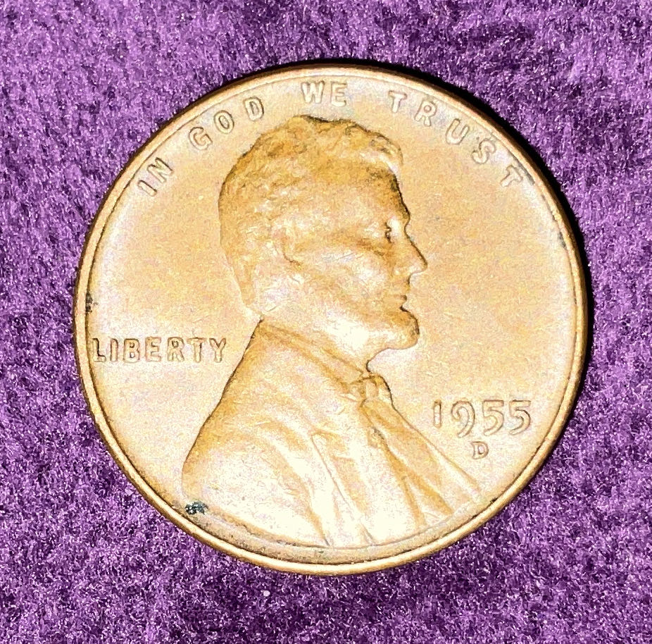Penny 1955 Lincoln D 2  coin collectible - Main Image 3