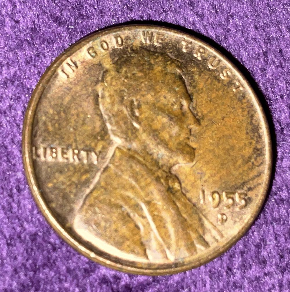 Penny 1955 Lincoln D 8  coin collectible - Main Image 3