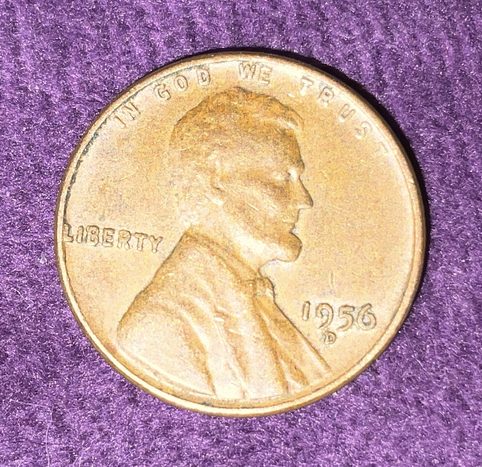 Penny 1956 Lincoln D 3  coin collectible - Main Image 3