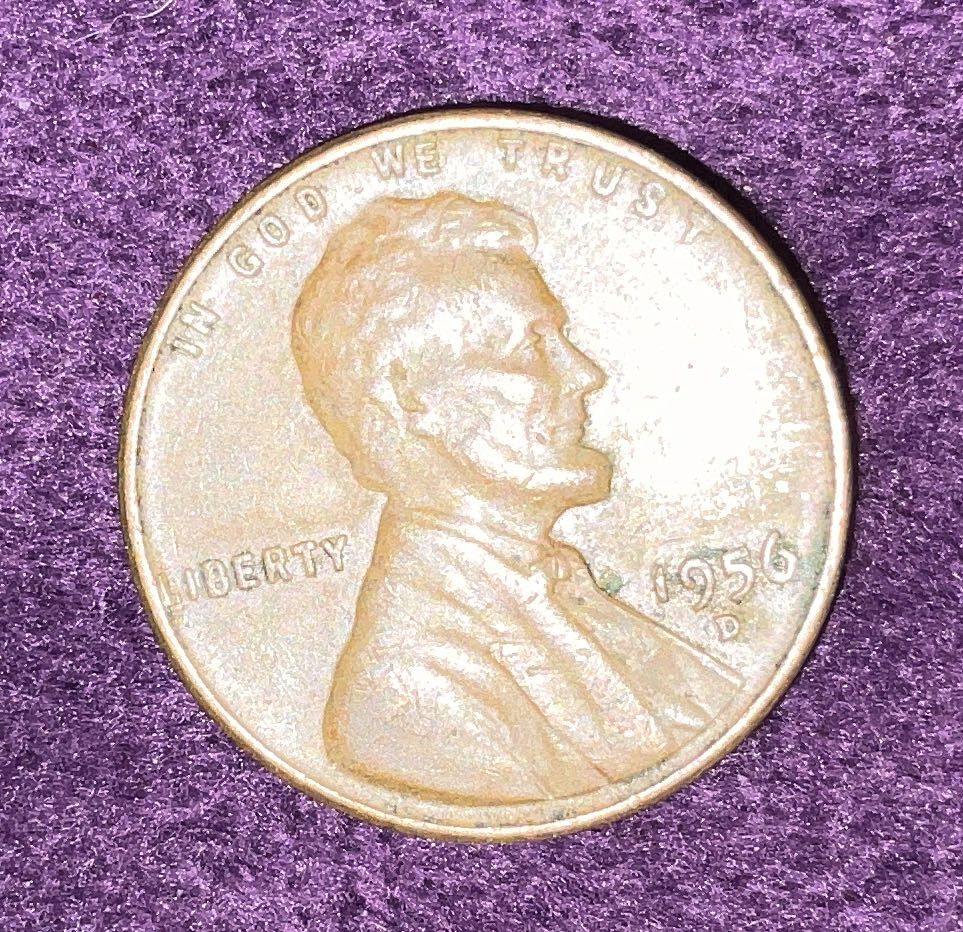 Penny 1956 Lincoln D 6  coin collectible - Main Image 3