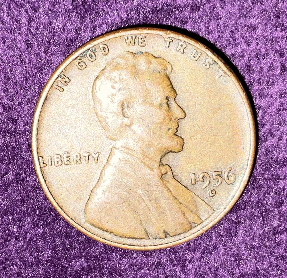 Penny 1956 Lincoln D 8  coin collectible - Main Image 3