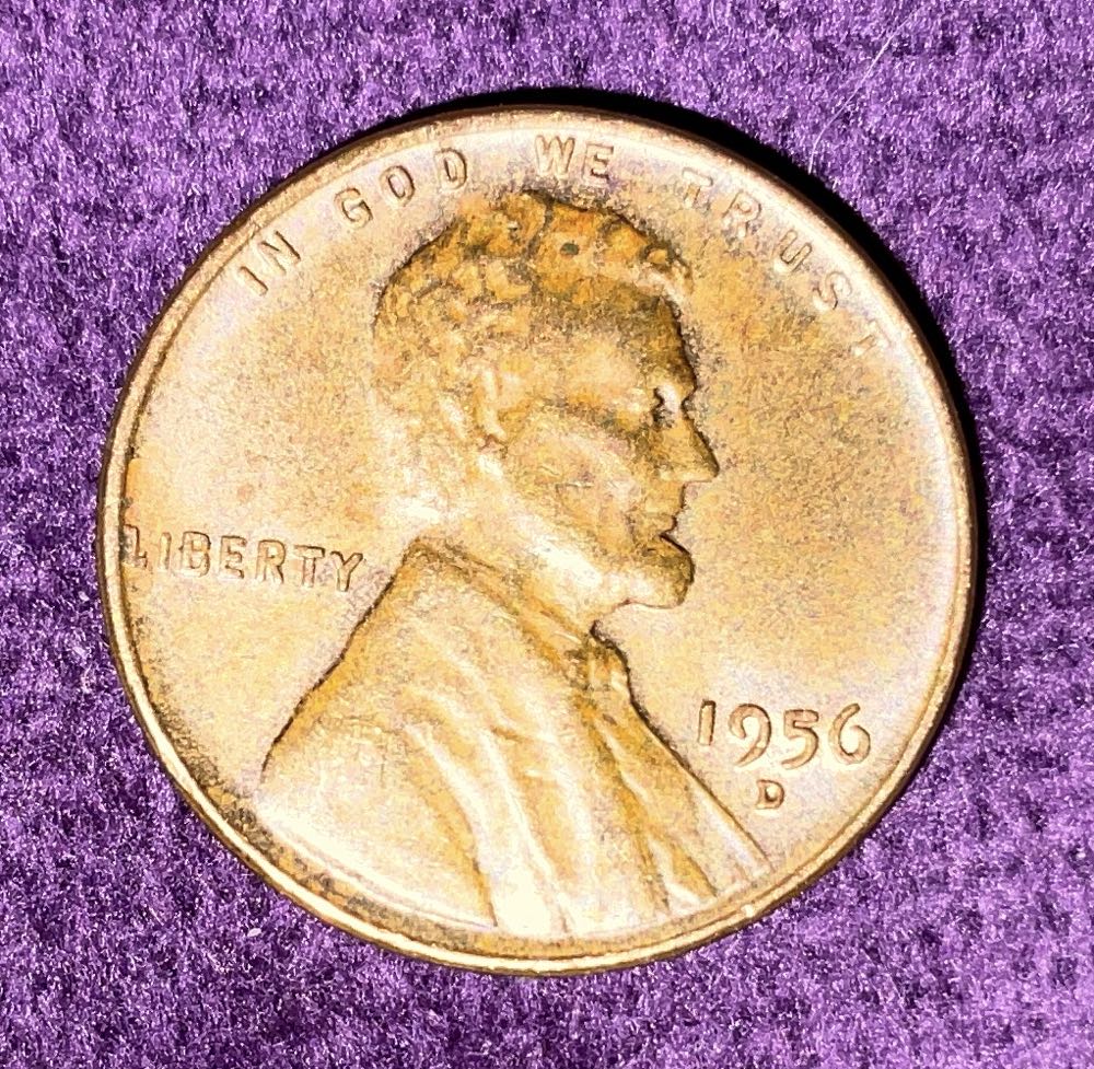 Penny 1956 Lincoln D 14  coin collectible - Main Image 3